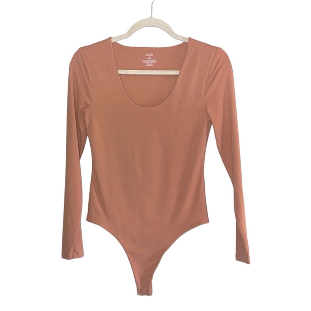 Nuuds Scoop Neck Bodysuit Cinnamon Small